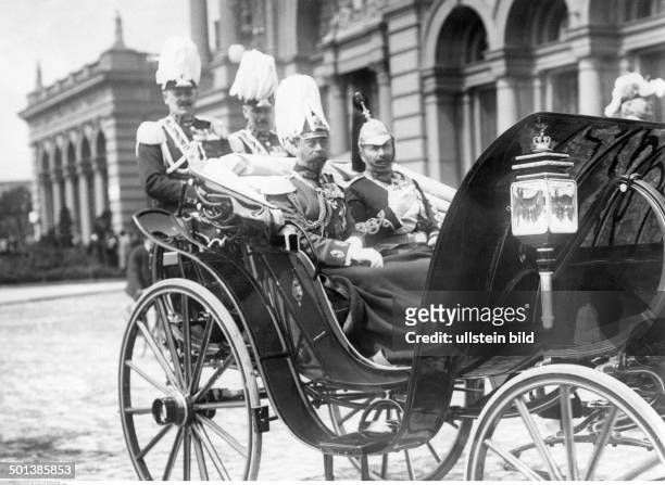 Ernest Augustus of Hanover Duke of Brunswick 1913-1918 Marriage of Princess Viktoria Luise of Prussia and Ernest Augustus: arrival of King George V....