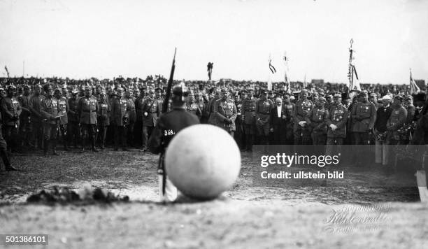 Paul von Hindenburg German field marshal and statesman 2nd President of Gemany 1925-34 Commemoration of the 10th anniversary of the Battle of...