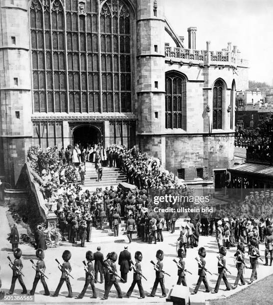 Edward VII of the United Kingdom King of the United Kingdom of Great Britain and Ireland 1901-1910 Funeral service of deceased King Edward VII. In...