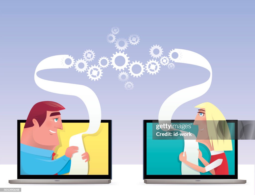 Communication Via Computer High-Res Vector Graphic - Getty Images