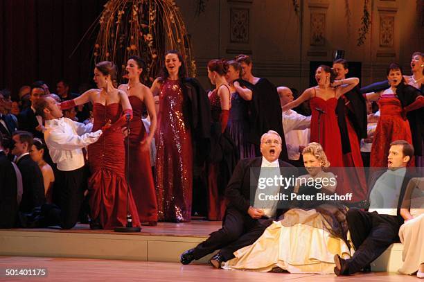 Marcello Alvarez, Diana Damrau, Fabio Luisi , Opern-Chor, 1. Dresdner "Semper-Opernball", "Semper Oper", Dresden, Sachsen, Deutschland, Europa,...