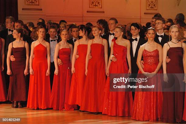 Debütanten und Debütantinnen, 1. Dresdner "Semper-Opernball", "Semper Oper", Dresden, Sachsen, Deutschland, Europa, Tanz, tanzen, Tänzer, Tänzerin,...