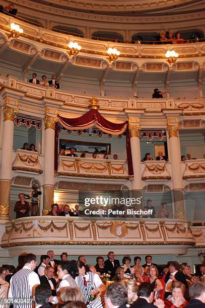 Gäste, 1. Dresdner "Semper-Opernball", "Semper Oper", Dresden, Sachsen, Deutschland, Europa, Loge, Logen, Promi, BB, DIG; P.-Nr.: 018/2006, ;