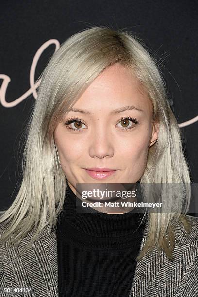 Actress Pom Klementieff arrives at the special screening of Paramount Pictures' "Anomalisa" at the Egyptian Theatre on December 14, 2015 in...