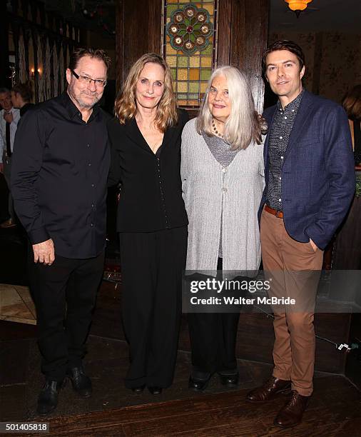 Stephen Root, Lisa Emery, Lois Smith and Noah Bean attend the opening night after party for the Playwrights Horizons New York premiere production of...