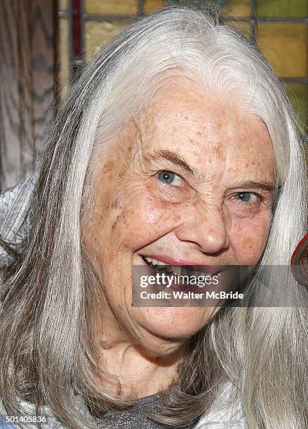 Lois Smith attends the opening night after party for the Playwrights Horizons New York premiere production of 'Marjorie Prime' at Tir Na Nog Irish...