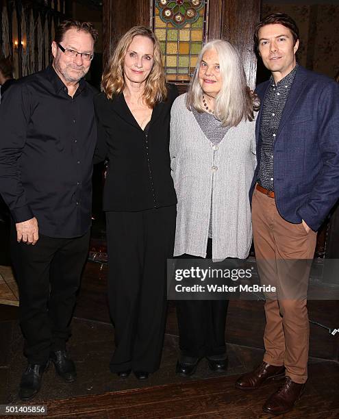 Stephen Root, Lisa Emery, Lois Smith and Noah Bean attend the opening night after party for the Playwrights Horizons New York premiere production of...