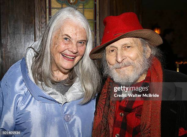 Lois Smith and David Margulies attend the opening night after party for the Playwrights Horizons New York premiere production of 'Marjorie Prime' at...