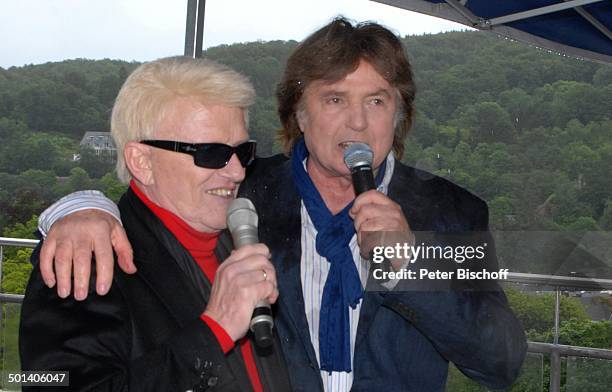 Heino , Chris Roberts , Party zum Ende von "Heinos Rathaus Café" nach 16 Jahren und Neu-Eröffnung vom "Heino Café" im umgebauten alten Kurhaus , Bad...