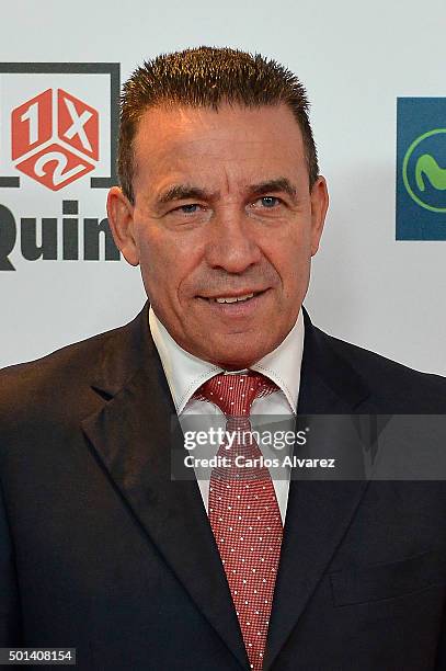 Paco Buyo attends the 2015 "AS Del Deporte" Awards at The Westin Palace Hotel on December 14, 2015 in Madrid, Spain.