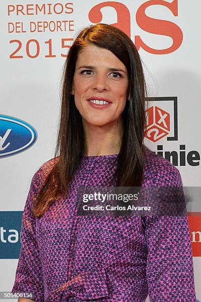 Ruth Beitia attends the 2015 "AS Del Deporte" Awards at The Westin Palace Hotel on December 14, 2015 in Madrid, Spain.