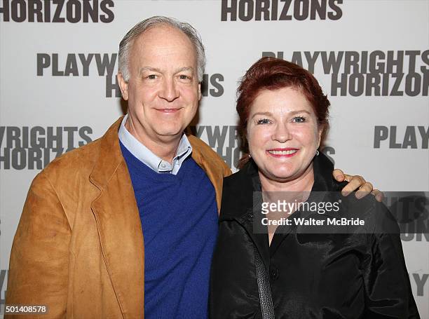 Reed Birney and Kate Mulgrew attend the Opening Night of the Playwrights Horizons New York premiere production of 'Marjorie Prime' at the Playwrights...