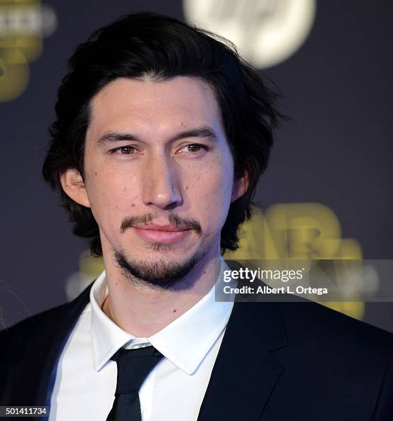 Driver Actor Actor Adam Driver arrives for the Premiere Of Walt Disney Pictures ...