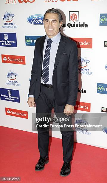 Sergio Scariolo attends the 2015 'AS Del Deporte' Awards at The Westin Palace Hotel on December 14, 2015 in Madrid, Spain.