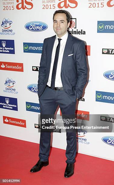 Raul Perez attends the 2015 'AS Del Deporte' Awards at The Westin Palace Hotel on December 14, 2015 in Madrid, Spain.
