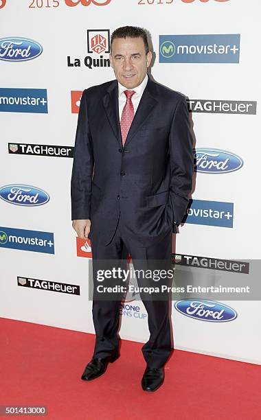 Paco Buyo attends the 2015 'AS Del Deporte' Awards at The Westin Palace Hotel on December 14, 2015 in Madrid, Spain.