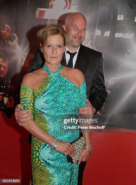 Suzanne von Borsody , Freund Jens Schniedenharn, Benefiz-Gala nach 6. "GRK Golf Charity Masters", Hotel "The Westin", Leipzig, Sachsen, Deutschland,...