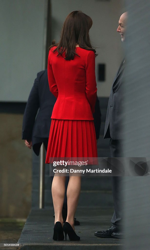 The Duchess Of Cambridge Attends The Anna Freud Centre Family School Christmas Party