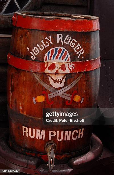 Piraten-Rum-Fass, Piratenschiff "Jolly Joker", Bridgetown, Insel Barbados, Karibik, Segelschiff, Schiff, Reise, BB, DIG; P.-Nr.: 810/2007, ;