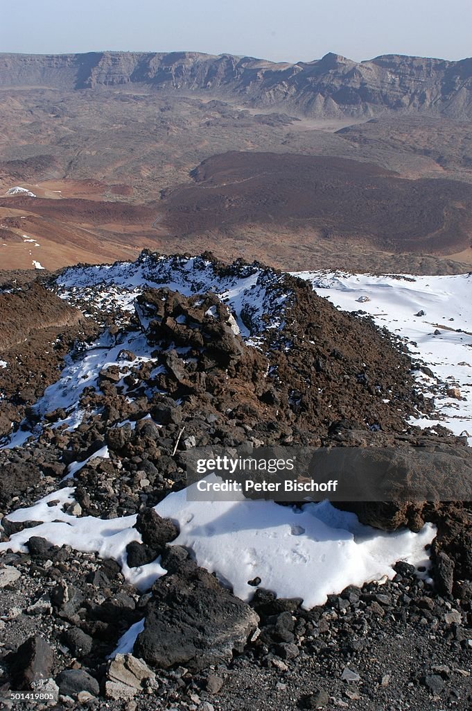 Landschaft im "Nationalpark Teide" (Berg Teide ist 3718 Meter hoch), Kanaren-Insel T