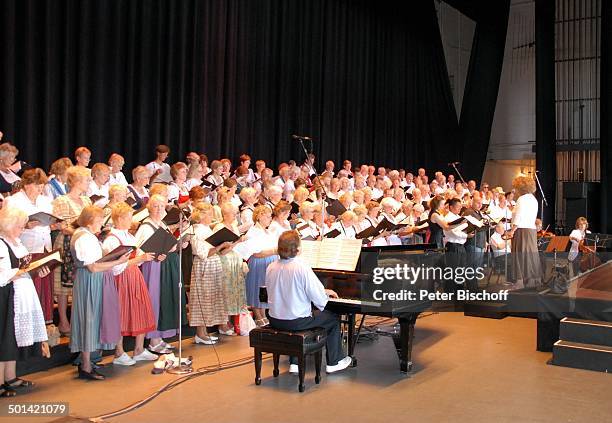 Deutsch-amerikanischer Chor, 34. "German Heritage Festival", Garden State-Art Center, New Jersey bei New York, Amerika, USA, Auftritt, Bühne, singen,...