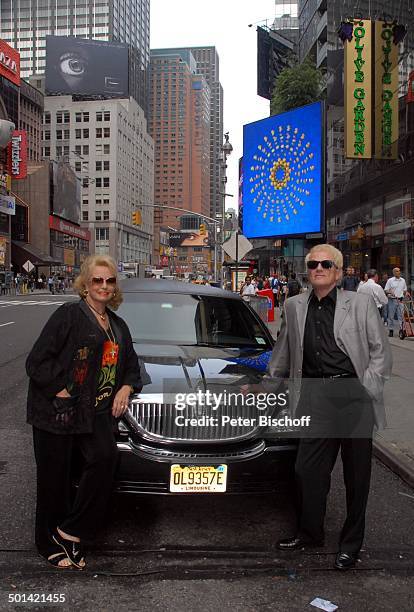 Heino, Ehefrau Hannelore Kramm, Urlaub, Stargäste des 34. "German Heritage Festival" in New Jersey, 5th Avenue, Manhattan, New York, USA, Amerika,...