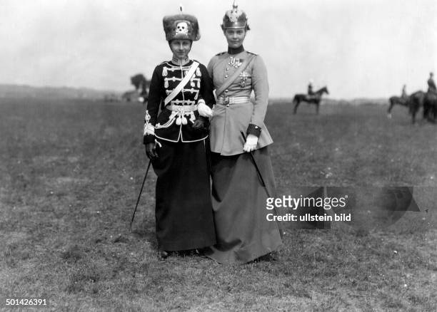 Viktoria Luise of Prussia Only daughter of German Emperor Wilhelm II Princess Viktoria Luise in the uniform of the 2nd Leib-Husar Regiment, her...