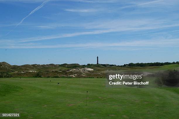 Golfplatz und Leuchtturm, Ostfriesische Nordsee-Insel Norderney, Niedersachsen, Deutschland, Europa, Dünen, Reise, BB, DIG; P.-Nr.: 1553/2007, ;