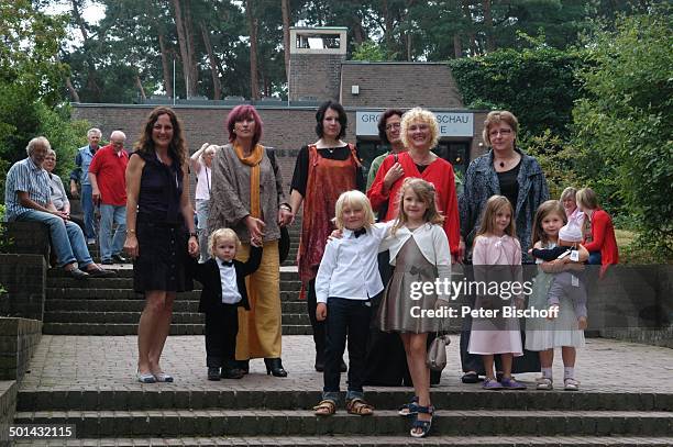 Besucher, 9. "Open-Air-Galerien-Fest", Bergstraße, Worpswede , Niedersachsen, Deutschland, Europa, Gäste, Kind, Kinder, Reise, AS, DIG; P.-Nr....