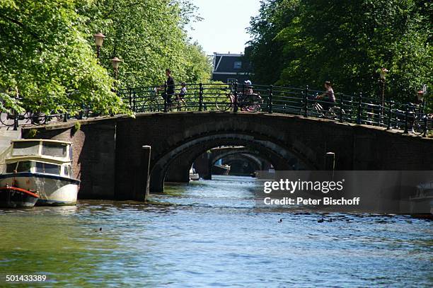 Grachtenkanal, Amsterdam, Niederlande, Holland, Europa, Brücke, Gracht, Kanal, Reise, BB, DIG; P.-Nr.: 941/2005, ;