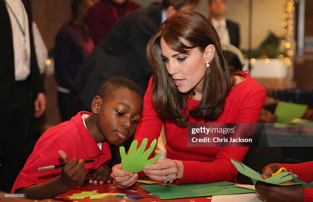 The Duchess Of Cambridge Attends The Anna Freud Centre Family School Christmas Party