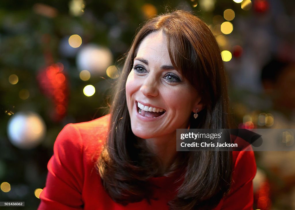 The Duchess Of Cambridge Attends The Anna Freud Centre Family School Christmas Party