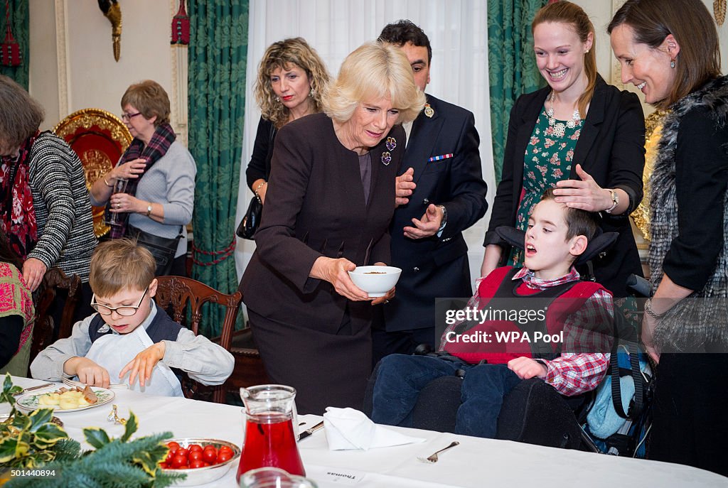 Duchess of Cornwall Attends the Helen & Douglas House and The London Taxidrivers' Fund Christmas Lunch