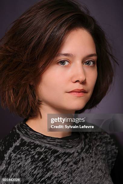 French actress Audrey Bastien is photographed for Self Assignment during Les Arcs European Film Festival on December 14, 2015 in Les Arcs, France.