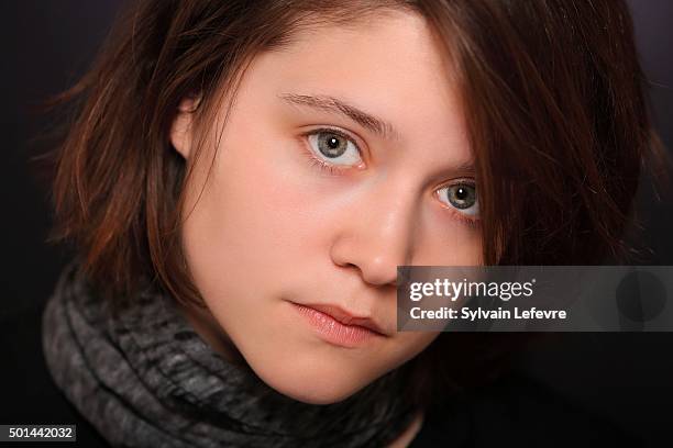 French actress Audrey Bastien is photographed for Self Assignment during Les Arcs European Film Festival on December 14, 2015 in Les Arcs, France.