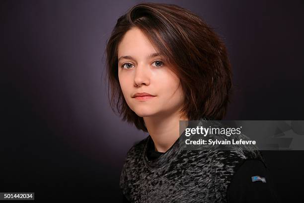 French actress Audrey Bastien is photographed for Self Assignment during Les Arcs European Film Festival on December 14, 2015 in Les Arcs, France.