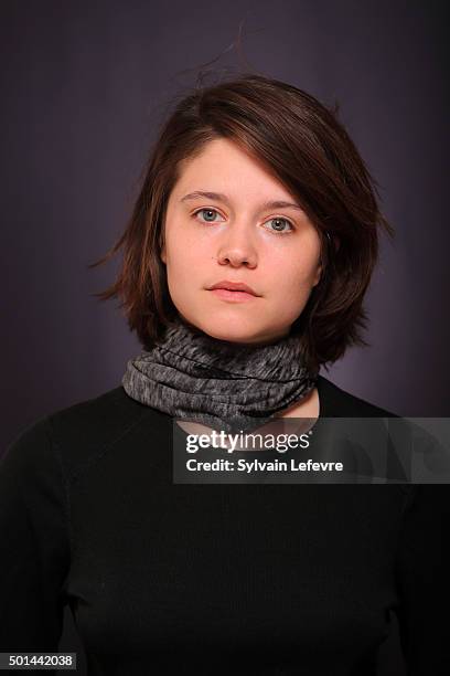 French actress Audrey Bastien is photographed for Self Assignment during Les Arcs European Film Festival on December 14, 2015 in Les Arcs, France.