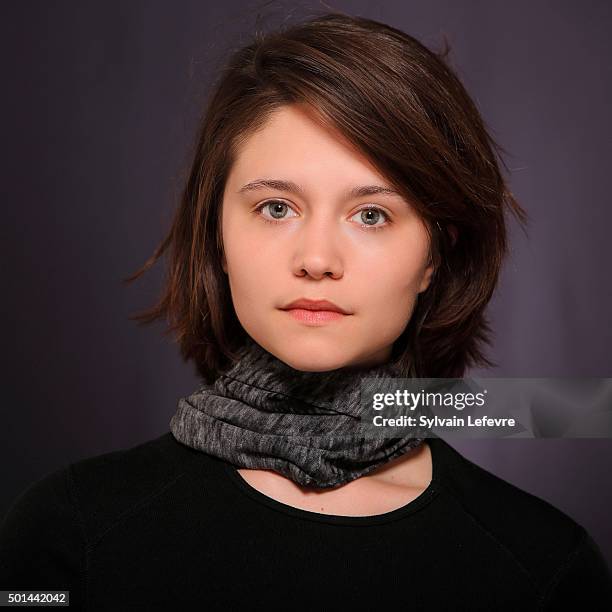 French actress Audrey Bastien is photographed for Self Assignment during Les Arcs European Film Festival on December 14, 2015 in Les Arcs, France.