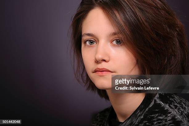 French actress Audrey Bastien is photographed for Self Assignment during Les Arcs European Film Festival on December 14, 2015 in Les Arcs, France.