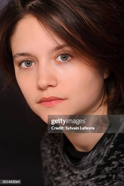 French actress Audrey Bastien is photographed for Self Assignment during Les Arcs European Film Festival on December 14, 2015 in Les Arcs, France.