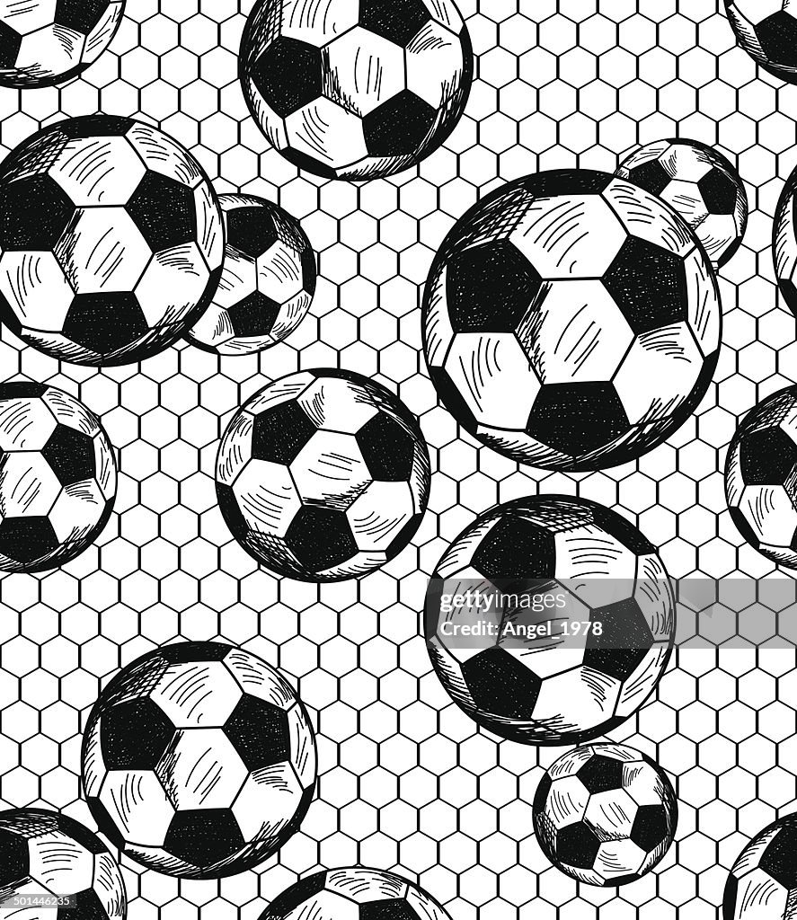 Basic Football Design Football Theme Seamless Pattern High-Res Vector Graphic - Getty Images