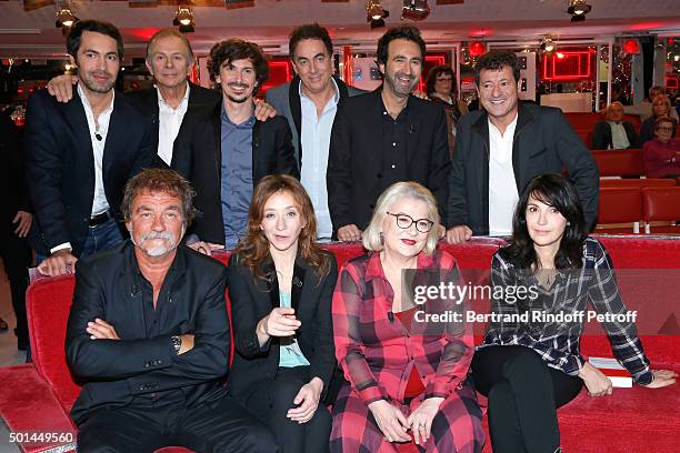 Ben, Roland Giraud, Arnaud Tsamere, Eric Carriere, Mathieu Madenian, Francis Ginibre, Main Guest of the Show actor Olivier Marchal, Sylvie Testud,...