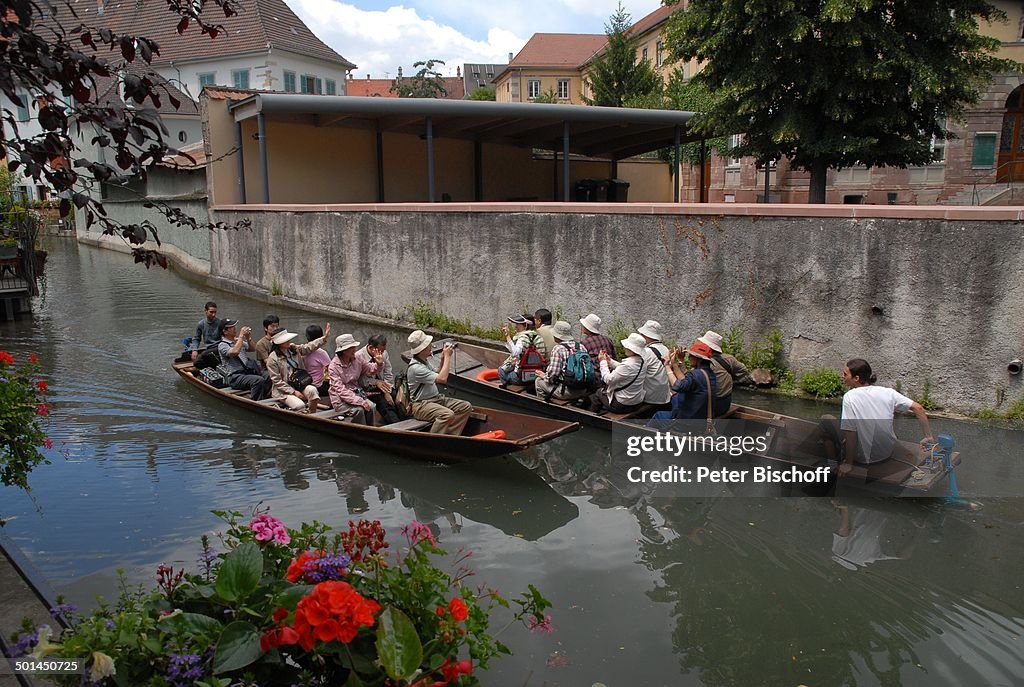 Bootsfahrt, Altstadt, Colmar, Elsass-Lothringen, Frankreich, Europa, Boot, Gebäude, 