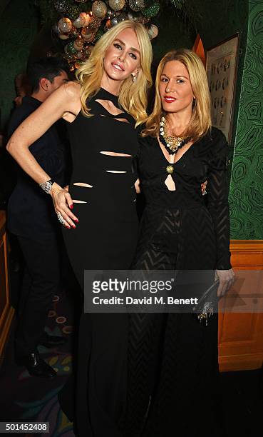 Amanda Cronin and Hofit Golan attend the David Morris and Agent Provocateur drinks reception hosted by Jeremy Morris and Lisa Tchenguiz at Annabel's...