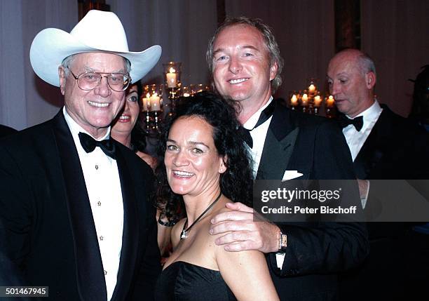 Larry Hagman , mit Fans, Charity-Veranstaltung 13. "Unesco-Benefiz-Gala" für Kinder in Not, Hotel "Swissotel", Neuss, Nordrhein-Westfalen,...