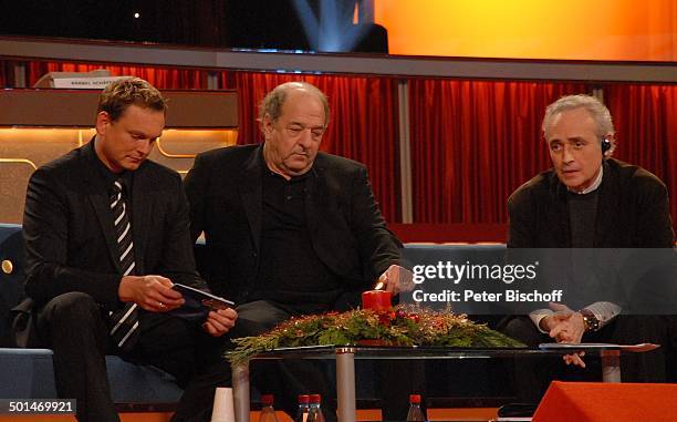 Axel Bulthaupt, Ralph Siegel , Jose Carreras , ARD-Benefiz-Show "Jose Carreras Gala 2006" , "Neue Leipziger Messehalle", Leipzig, Sachsen,...