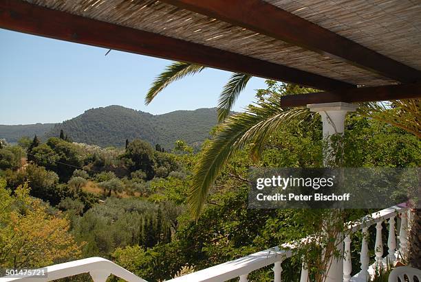 Blick vom Balkon, Haus von Ivan Rebroff, Insel Skopelos, Ägäisches Meer, Ägäis, Griechenland, Europa, Homestory, Promi, BB, DIG; P.-Nr.: 1161/2008, ;