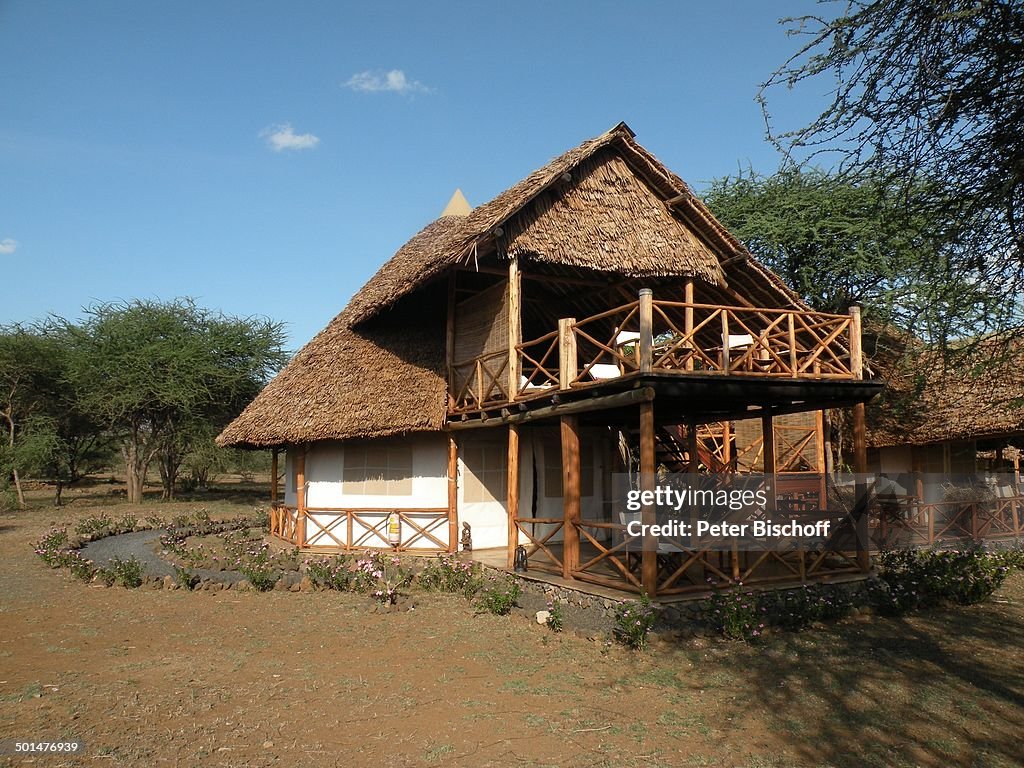 Terrasse der "Kibo-Suite", "Severin Safari Camp", "Tsavo West Nationalpark", Kitani-