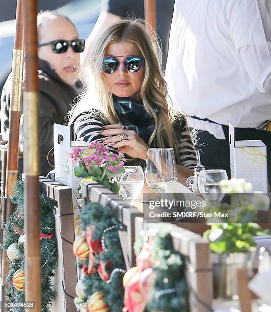 Fergie is seen on December 15, 2015 in Los Angeles, California.