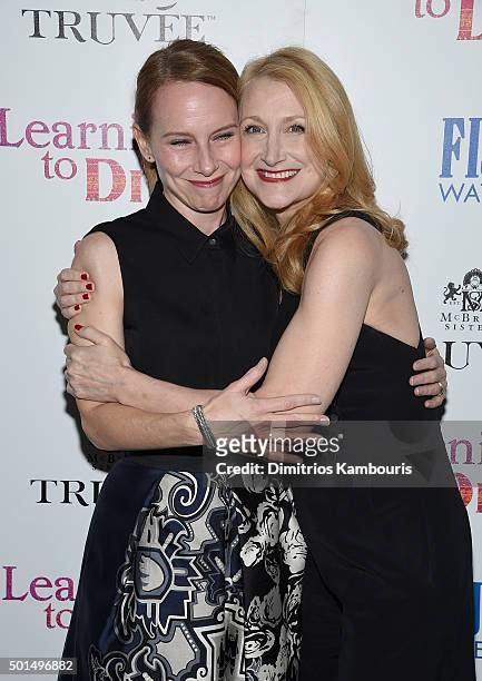 Amy Ryan and Patricia Clarkson attend A Celebration for Patricia Clarkson, Presented by FIJI Water and Truvee Wines on December 15, 2015 in New York...